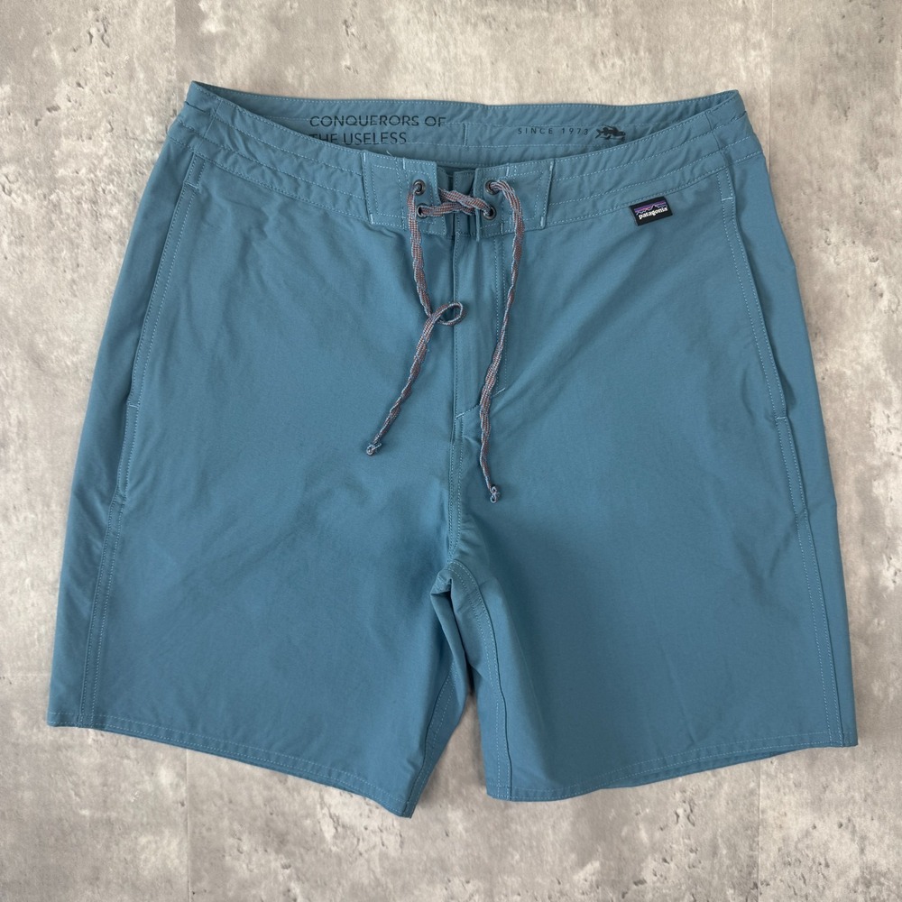 Patagonia Wavefarer Hybrid Walk Shorts Men's 30 Blue 18" Board Surf 86776